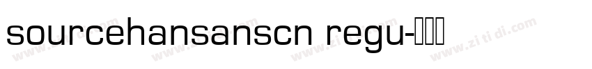 sourcehansanscn regu字体转换